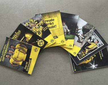BVB Merchandising catalogue and player autograph cards